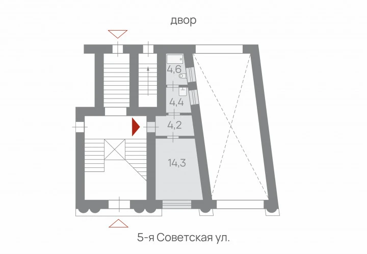Помещение 27,5 кв.м у БКЗ Октябрьский